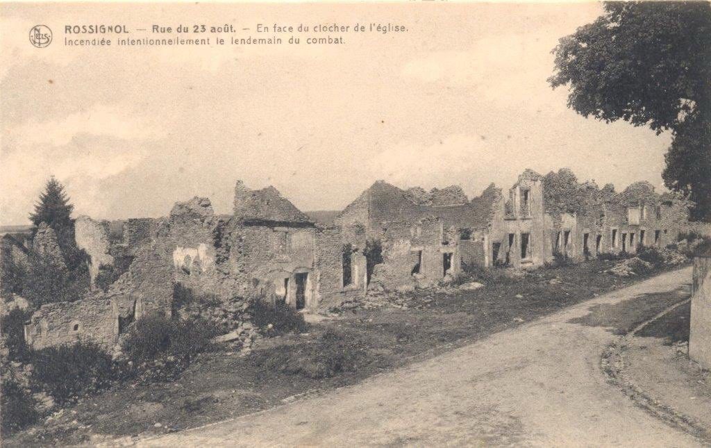 Village de Rossignol en ruines